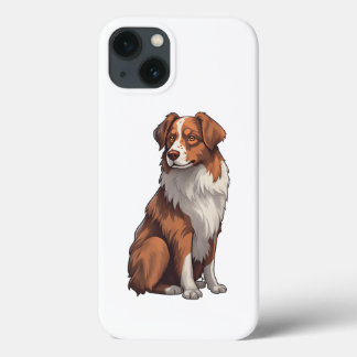 Red Tri Australian Shepherd iPhone 13 Case