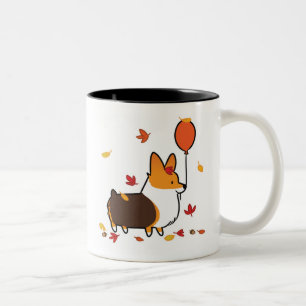Red Tri-Colour Corgi Autumn Mug   CorgiThings