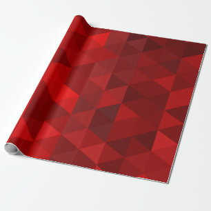 red triangle background abstract geometry pattern wrapping paper
