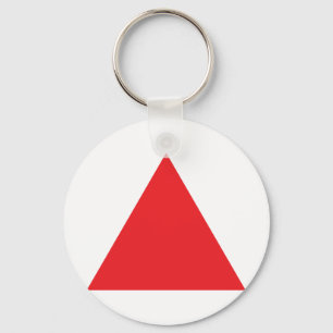 red triangle icon key ring