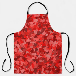 Red Triangle Pattern Apron