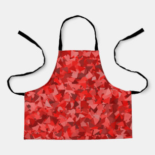 Red Triangle Pattern Apron