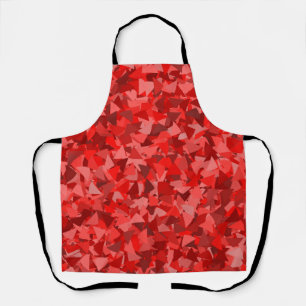 Red Triangle Pattern Apron