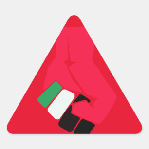 RED TRIANGLE STICKER