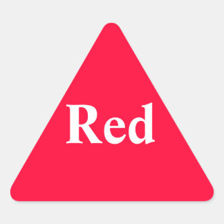 Red Triangle Sticker
