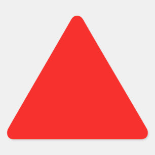 Red Triangle Sticker