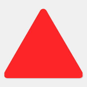Red Triangle Sticker