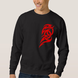 Red Tribal 2 Piece Chest Design 6 Sweatshirt