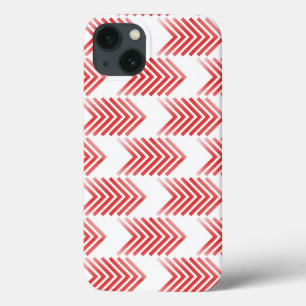 Red Tribal Arrow Pattern iPhone 13 Case