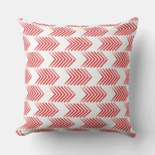 Red Tribal Arrow Pattern Cushion
