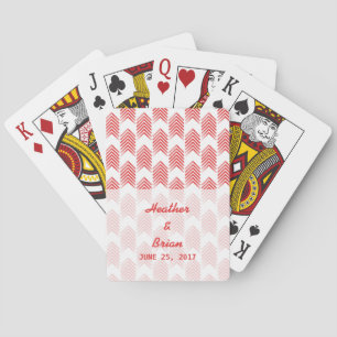 Red Tribal Arrows Playing Cards