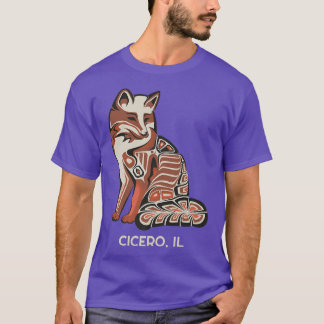 Red Tribal Fo Cicero Art Native American Artwork T-Shirt