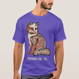 Red Tribal Fo Franklin Native American Artwork Sty T-Shirt