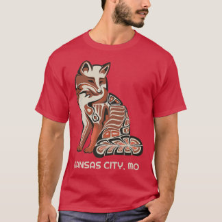 Red Tribal Fo Kansas City Native American Artwork T-Shirt