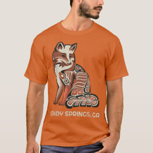 Red Tribal Fo Sandy Springs Georgia Native America T-Shirt