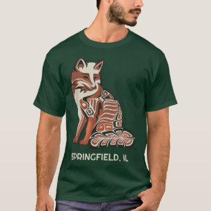 Red Tribal Fo Springfield Art Native American Artw T-Shirt