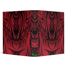 Red Tribal School Binder