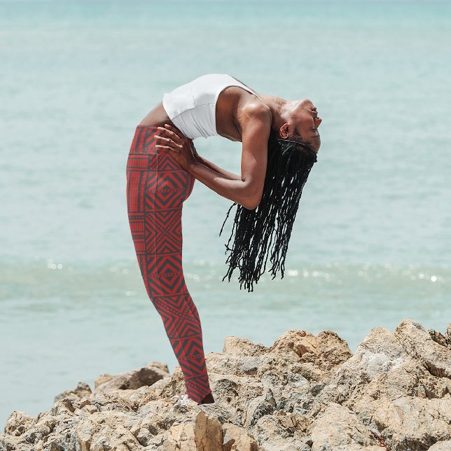 Red Tribe  Capri Leggings (Creator Uploaded)