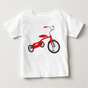 Red Tricycle Graphic Baby T-Shirt