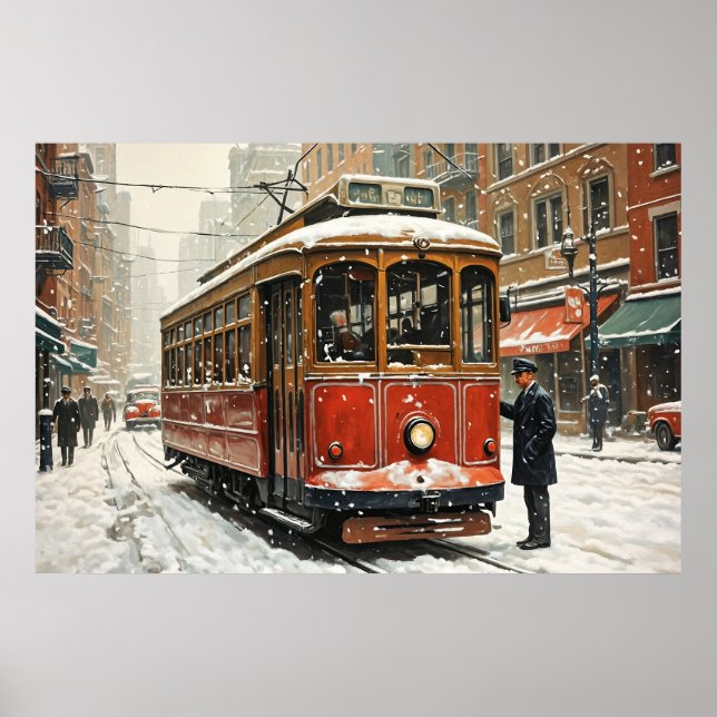 Red Trolley Poster (Front)