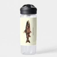 Red Trout Canada Vintage Fisherman art for Anglers