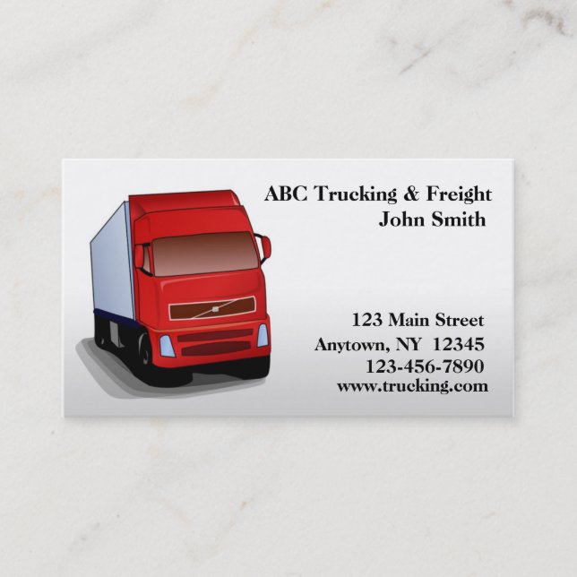 Red Truck Business Card (Front)