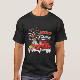 Red Truck Family Matching Christmas Pyjamas Tree L T-Shirt