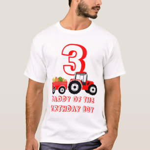 Red Truck Farm Produce Daddy Birthday Boy T-Shirt