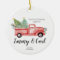 Red Truck first christmas together ornament