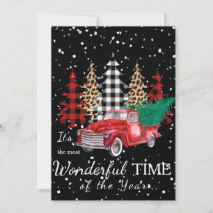 Red Truck Flat Holiday Card