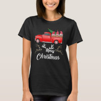 Red Truck Gnomes  Christmas Shirt - Merry 