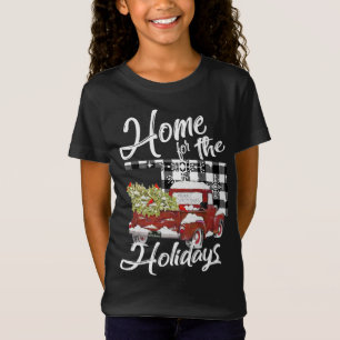 Red Truck Holidays Oklahoma Country Farmhouse Chri T-Shirt