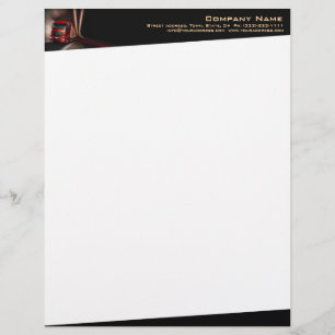 Red Truck In The Motion Company Letterhead