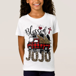 Red truck Leopard blessed Juju best gift for grand T-Shirt