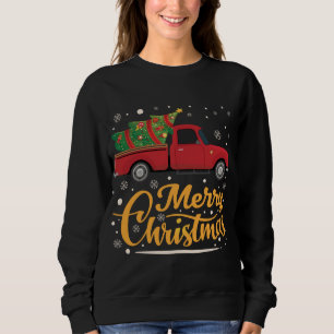 Red Truck Merry Christmas Tree Full of Wishes Mira Sweatshirt