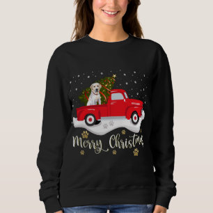 Red Truck Merry Christmas Tree Labrador Retriever Sweatshirt