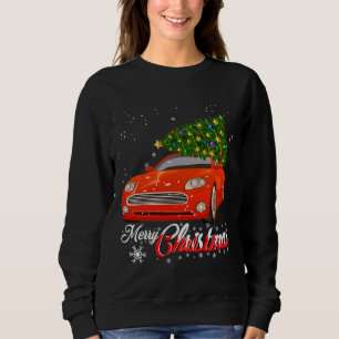 Red Truck Merry Christmas Tree Vintage Red Pickup Sweatshirt