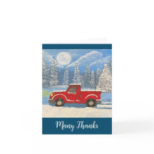 Red Truck Note Card
