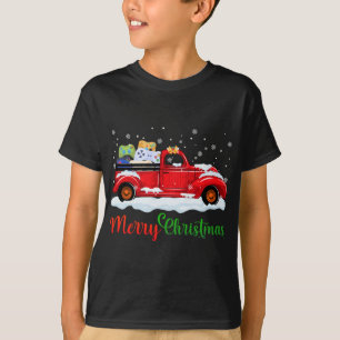 Red Truck Video Game Controllers Merry Christmas M T-Shirt