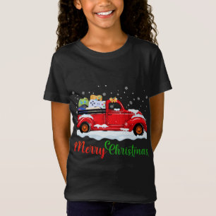 Red Truck Video Game Controllers Merry Christmas M T-Shirt