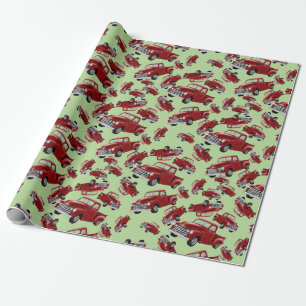 Red Truck Wrapping Paper