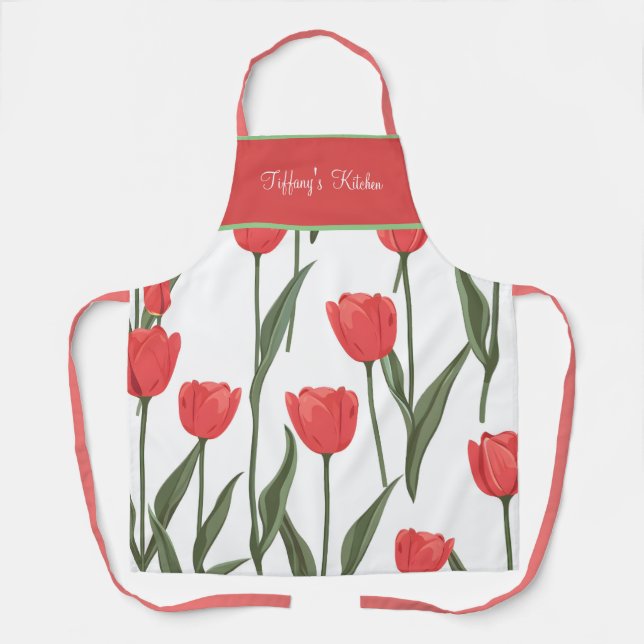 Red Tulip Apron (Front)