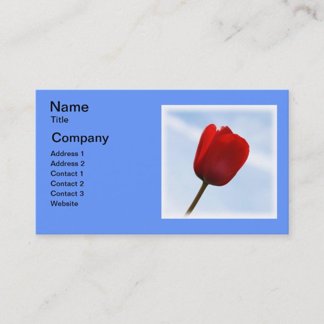 Red Tulip Business Card (Front)
