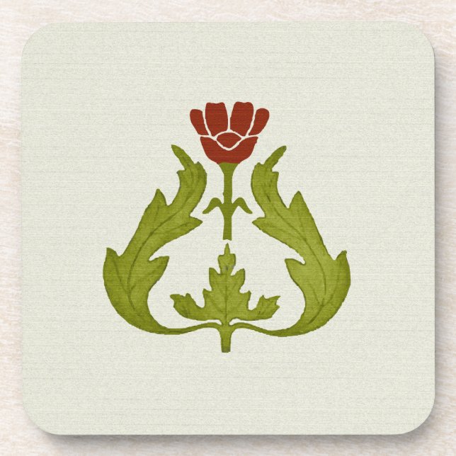 Red Tulip Coaster (Front)