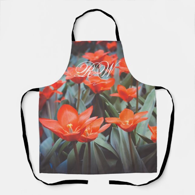 Red tulip field apron (Front)
