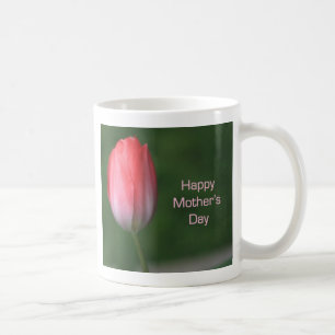 red tulip flower, happy mother's day coffee mug