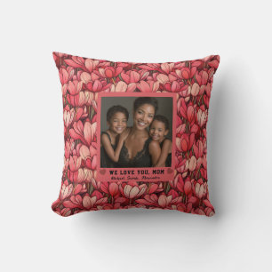 Red Tulip Garden Mum Motherhood Mother Birth Couch Cushion