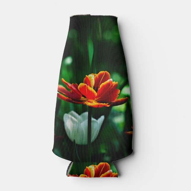 Red Tulip - His Majesty the King Bottle Cooler (Front)