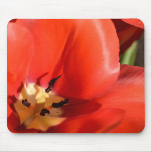red tulip mouse mat