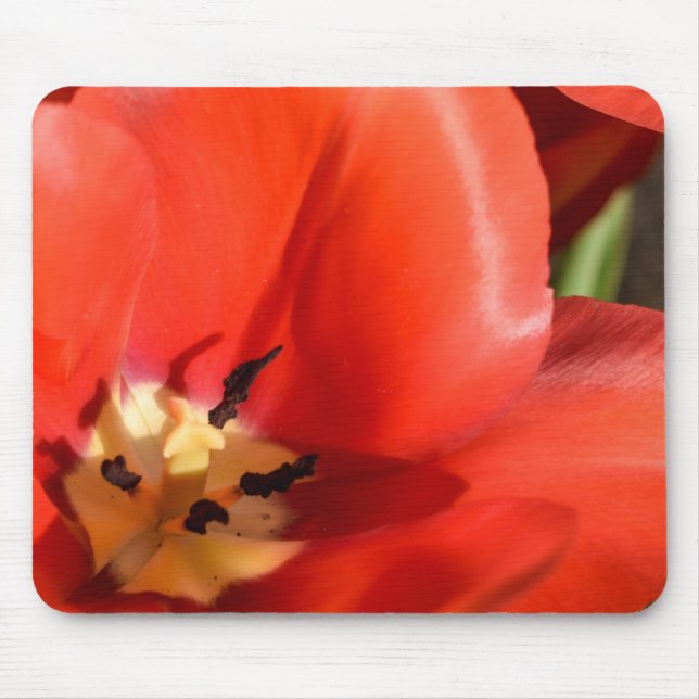 red tulip mouse mat (Front)